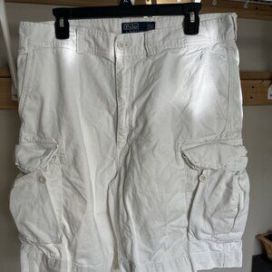 Ralph Lauren Polo Cargo Shorts, White, 36
